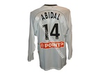 Maillot porté foot LILLE LOSC ABIDAL coupe de la Ligue 2002/2003