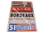 Affiche foot LOSC-BORDEAUX 1979/1980