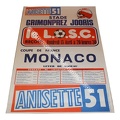 Affiche foot LOSC LILLE ASM MONACO 1979/1980