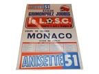 Affiche foot LOSC-AS MONACO 1979/1980
