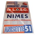 Affiche foot LOSC LILLE NIMES 1979/1980