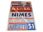 Affiche foot LOSC-NIMES 1979/1980