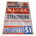 Affiche foot LOSC LILLE RCS STRASBOURG 1980/1981