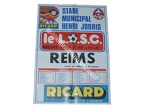 Affiche foot ancienne LILLE LOSC SR REIMS STADE de REIMS 1975/1976