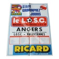 Affiche foot ancienne LILLE LOSC SCO ANGERS 1976/1977