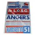 Affiche foot LILLE LOSC SCO ANGERS 1978/1979