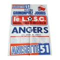 Affiche foot ancienne LILLE LOSC SCOA ANGERS 1979/1980