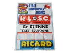 Affiche foot ancienne LILLE LOSC ASSE SAINT-ETIENNE 1976/1977