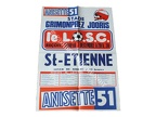 Affiche foot ancienne LILLE LOSC ASSE SAINT ETIENNE 1979/1980