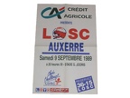 Affiche foot LILLE LOSC AJA AUXERRE 1989/1990