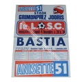 Affiche foot LILLE LOSC SCB BASTIA 1978/1979