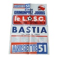 Affiche foot ancienne LILLE LOSC BASTIA SCB 1979/1980