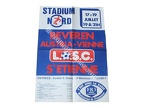 Affiche foot ancienne LILLE LOSC BEVEREN AUSTRIA VIENNE WIEN ASSE 1979/1980