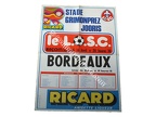 Affiche foot ancienne LILLE LOSC BORDEAUX FCGB 1975/1976