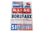 Affiche foot ancienne LILLE LOSC FCGB BORDEAUX 1979/1980