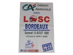 Affiche foot LILLE LOSC FCGB BORDEAUX1989/1990