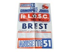 Affiche foot ancienne LILLE LOSC BREST STADE BRESTOIS SB29 1979/1980