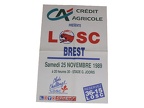 Affiche foot LILLE LOSC SB29 BREST 1989/1990