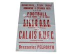 Affiche foot LILLE CRUFC CALAIS coupe de FRANCE 1978/1979