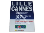 Affiche foot vintage LILLE LOSC CANNES 1996/1997