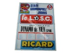 Affiche foot ancienne LILLE LOSC DYNAMO KIEV KJIV 1975/1976