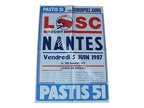 Affiche foot ancienne LILLE LOSC FCN NANTES 1986/1987