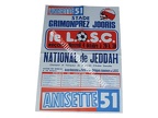 Affiche foot LILLE LOSC NATIONAL JEDDAH 1978/1979