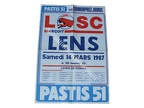 Affiche foot ancienne LILLE LOSC RCL LENS 1986/1987