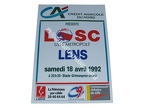 Affiche foot vintage LILLE LOSC RCL LENS 1991/1992