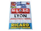 Affiche foot ancienne LILLE LOSC OL LYON 1976/1977