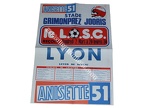 Affiche foot LILLE LOSC OL LYON 1978/1979