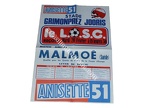 Affiche foot LILLE LOSC MALMOË 1978/1979