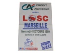 Affiche foot LILLE LOSC OM MARSEILLE 1989/1990