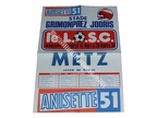 Affiche foot LILLE LOSC METZ FCM 1978/1979