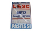 affiche losc metz 8788Affiche foot ancienne LILLE LOSC FCM METZ 1987/1988