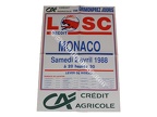 Affiche foot ancienne LILLE LOSC MONACO ASM 1987/1988