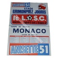 Affiche foot LILLE LOSC ASM MONACO coupe de FRANCE 1978/1979