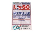 Affiche foot ancienne LILLE LOSC MHSC MONTPELLIER 1988/1989