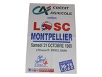 Affiche foot LILLE LOSC MHSC MONTPELLIER 1989/1990