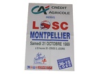 Affiche foot LILLE LOSC MHSC MONTPELLIER 1989/1990