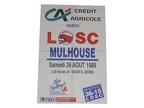 Affiche foot LILLE LOSC MULHOUSE 1989/1990