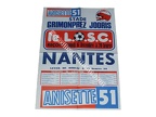Affiche foot LILLE LOSC NANTES FCN 1978/1979