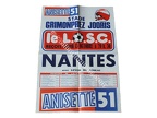 Affiche foot ancienne LILLE LOSC FCN NANTES 1979/1980