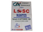 Affiche foot LILLE LOSC FCN NANTES 1989/1990