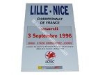 Affiche foot vintage LILLE LOSC OGCN NICE 1996/1997