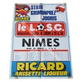 Affiche foot ancienne LILLE LOSC NIMES 1976/1977