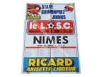 Affiche foot ancienne LILLE LOSC NIMES 1976/1977