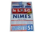 Affiche foot LILLE LOSC NIMES 1978/1979