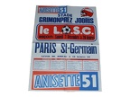 Affiche foot LILLE LOSC PSG PARIS 1978/1979