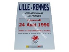 Affiche foot vintage LILLE LOSC STADE RENNAIS 1996/1997